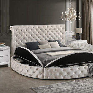 5202IV BRIGITTE KING BED FRAME IVORY