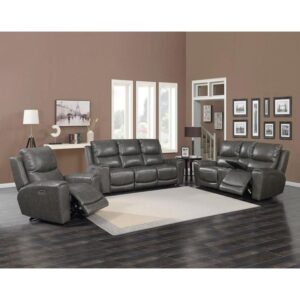 Laurel Power Reclining Leather Living Room