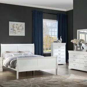 LOUIS PHILIP B3650 6 PC QUEEN SLEIGH BEDROOM SET