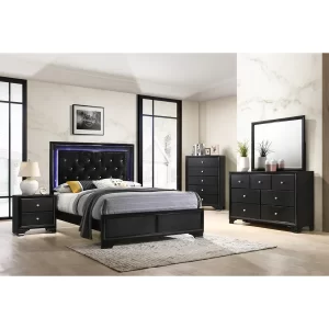 Micah B4350 6pc Twin Panel Bedroom Set